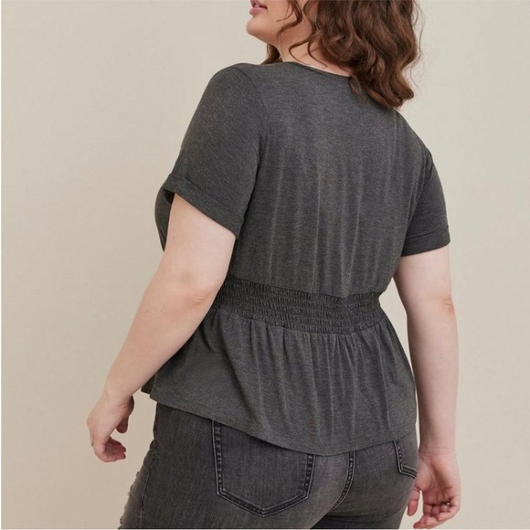 NWT, Torrid X LoveSick, Smocked Waist Graphic Tee, 1X - Picture 3 of 3